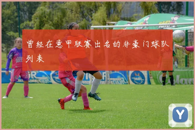 曾经在意甲联赛出名的非豪门球队列表